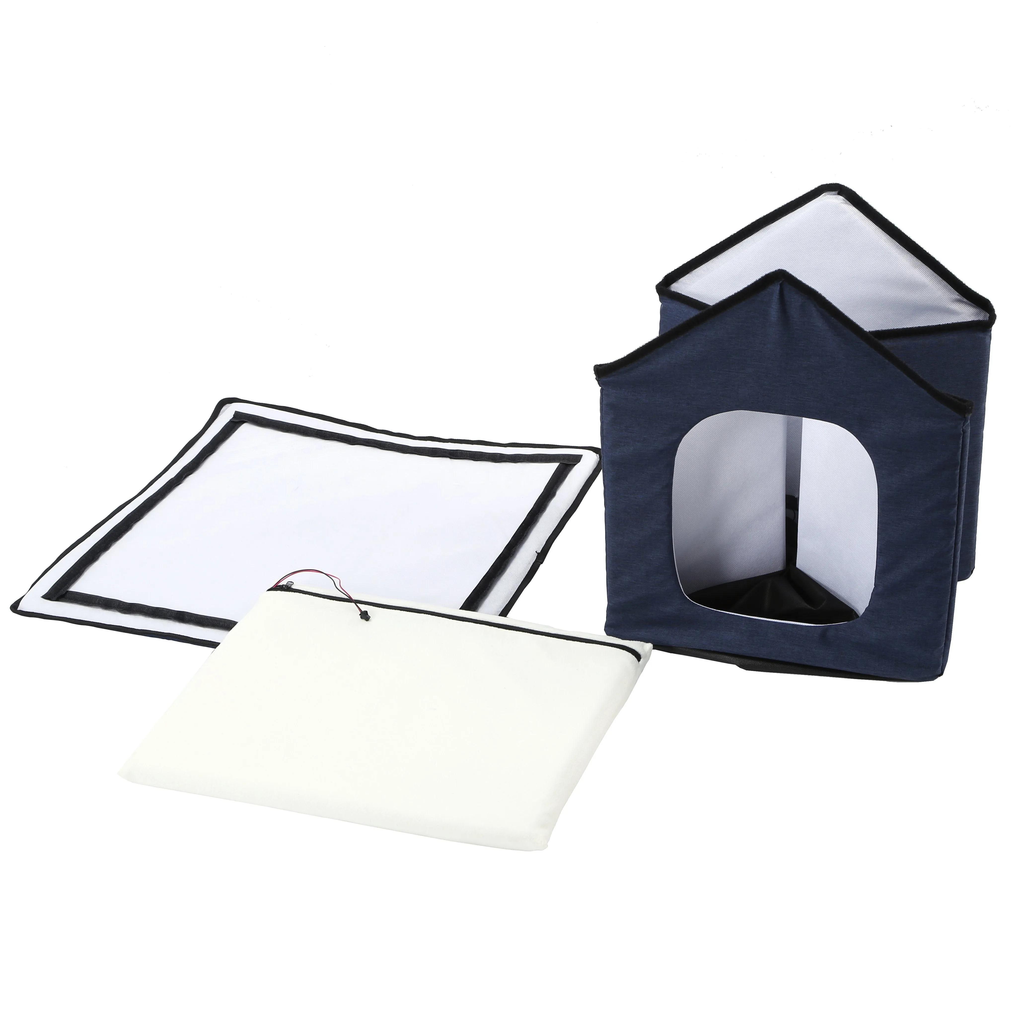 Pet Life 'Hush Puppy' Collapsible Electronic Heating and Cooling Smart Pet House